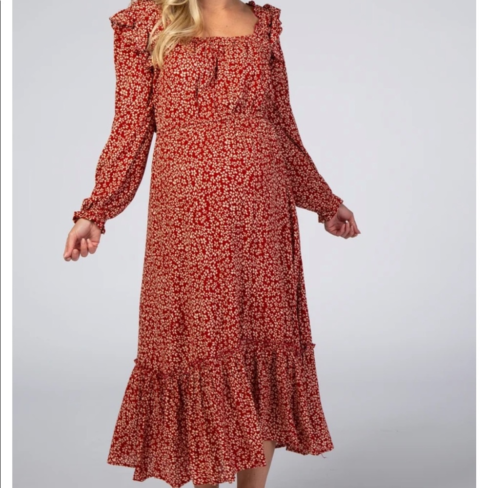 Pinkblush Red Floral Dress